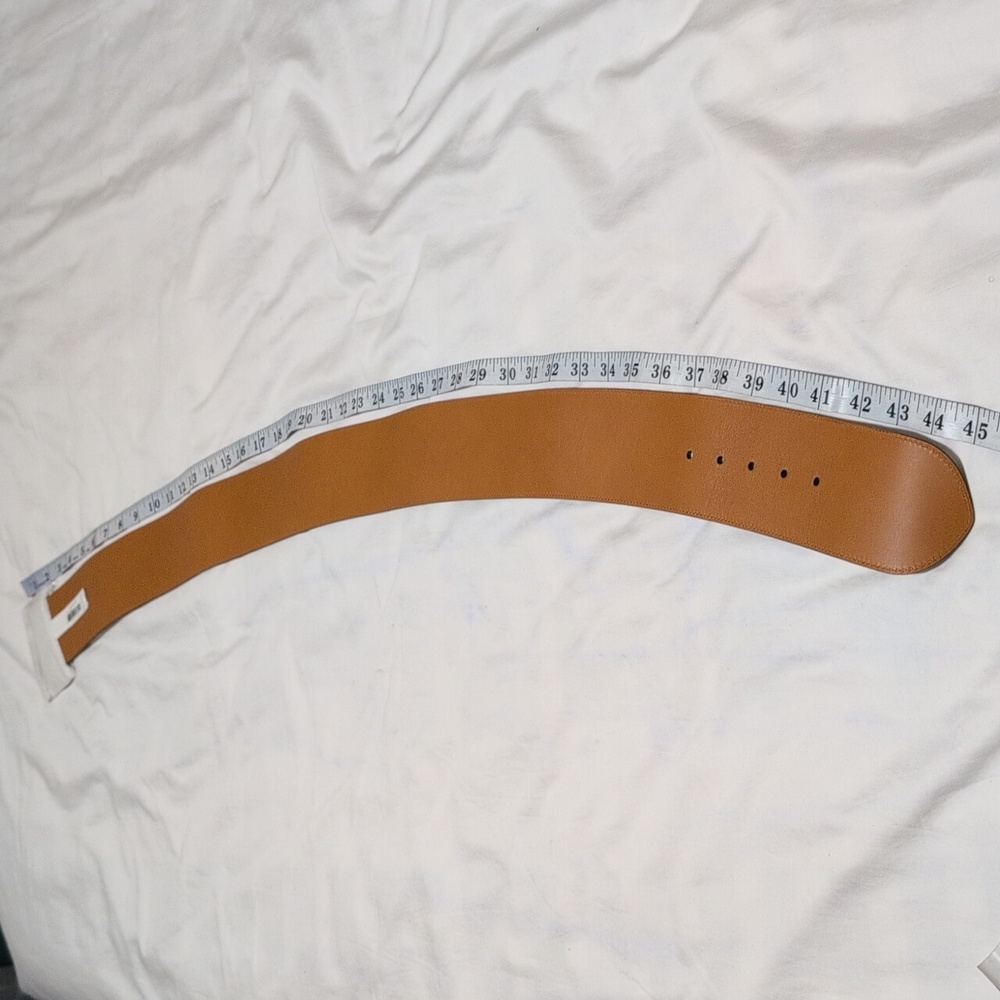 Ralph Lauren Tan Leather Belt with Sturdy Buckle XL Size. - Picture 6 of 8